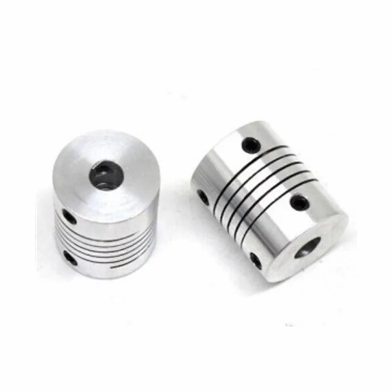 4mm to 8mm Shaft Coupling Flexible Coupler Motor Connector Joint L25xD18 Silver 714998242464 