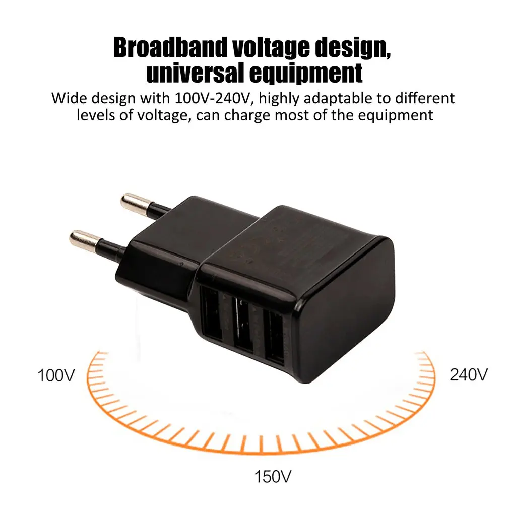 5V2A EU US Plug 3 Usb зарядное устройство для мобильного телефона быстрое зарядное устройство для iPhone для Android для huawei для samsung зарядное устройство