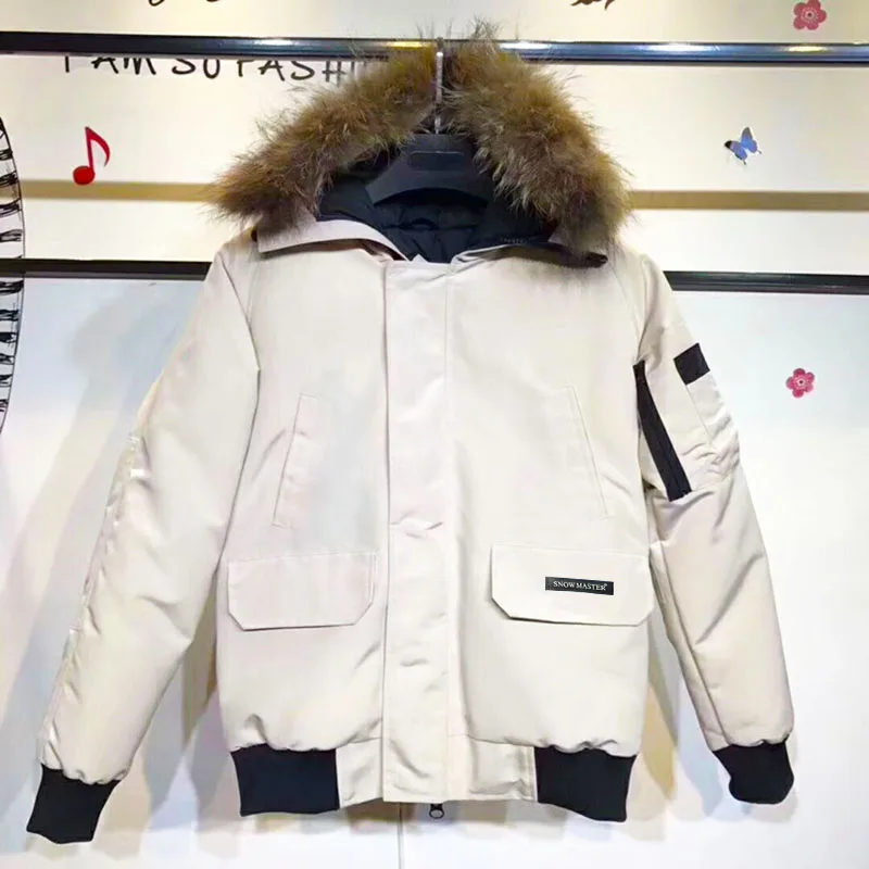 Зимняя куртка-пуховик для пилота, мужская куртка, пальто в стиле милитари, одежда для мальчиков, короткая теплая утепленная верхняя одежда для мужчин, Homme