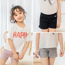 Детские шорты для безопасности; летнее хлопковое нижнее белье с оборками для девочек; повседневные короткие штаны для крупных детей