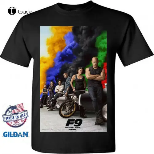 Fast And Furious 9 2020 Movie Action F9 Poster T-Shirt Nera Taglia S M L Xl 2Xl