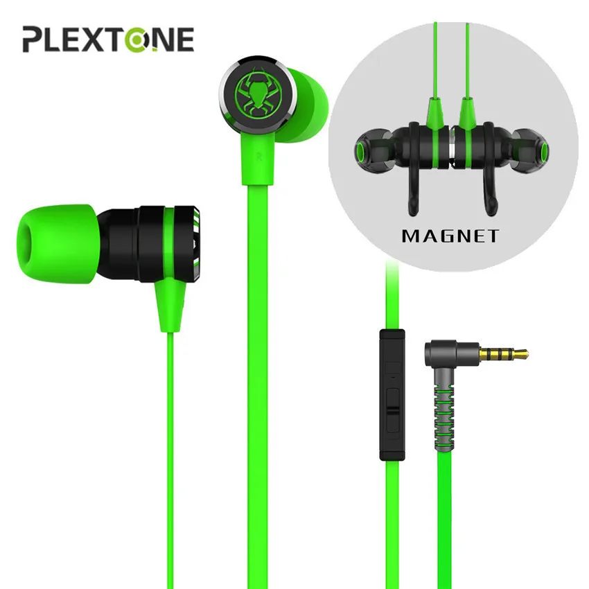 Наушники-вкладыши PLEXTONE G20 проводная Магнитная игровая гарнитура для ПК телефона