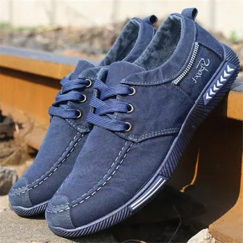 

NEW Canvas Men Shoes Denim Lace-Up Men Casual Shoes Plimsolls Breathable Male Footwear Spring Autumn sneakers size 39--46
