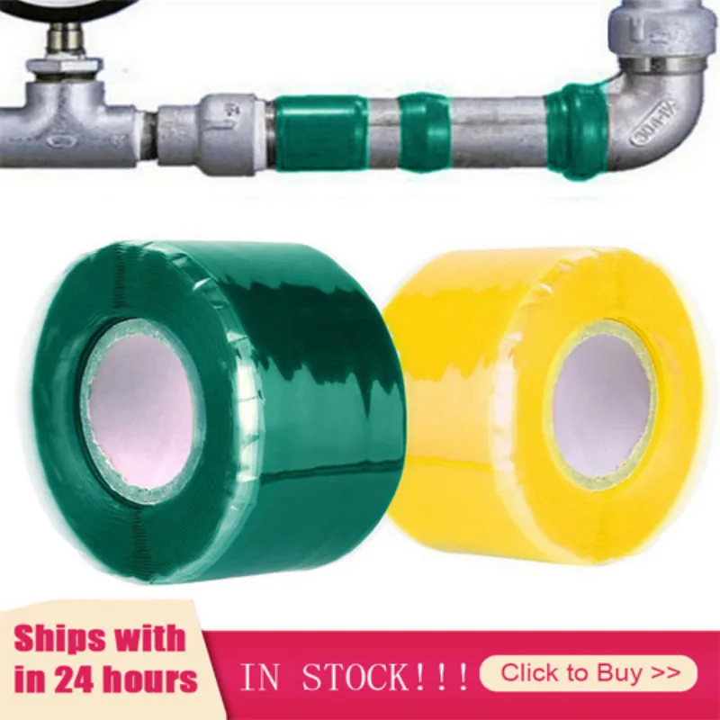Waterproof Silicone Performance Repair Tape Bonding Rescue Self Fusing Wire Hose Black Transparent Duct Tape Film adhesive tape waterproof tape sealing tape