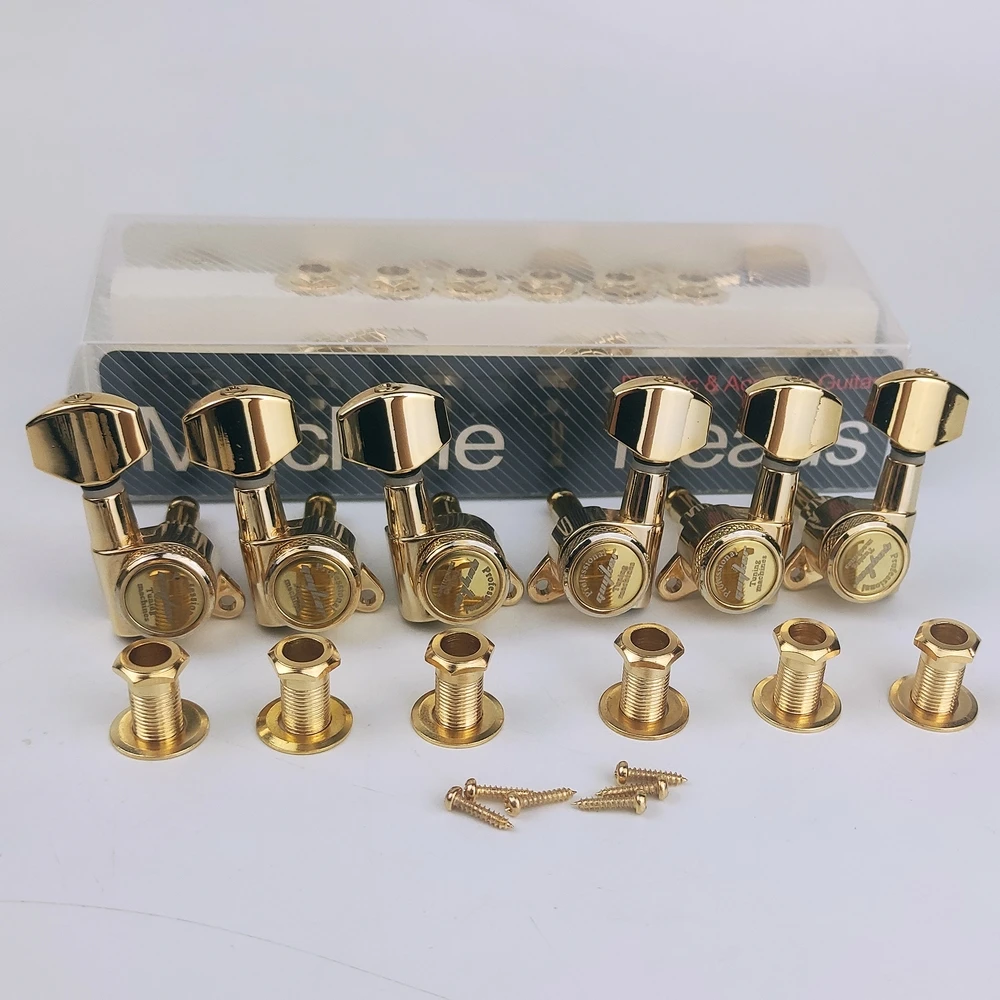 Guyker Guitar Locking Tuners-1:18 Lock String Tuning Key Pioli Sostituzione Della Testa Della Macchina Per St Tl Sg Lp-Oro Antico