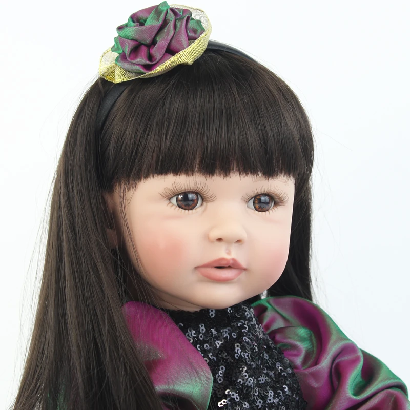 55 см Виниловая силиконовая кукла Reborn Baby Doll игрушка как настоящая малышовая