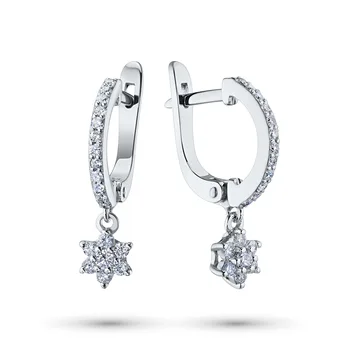 

Earrings in white gold with diamonds e0901sg09174900