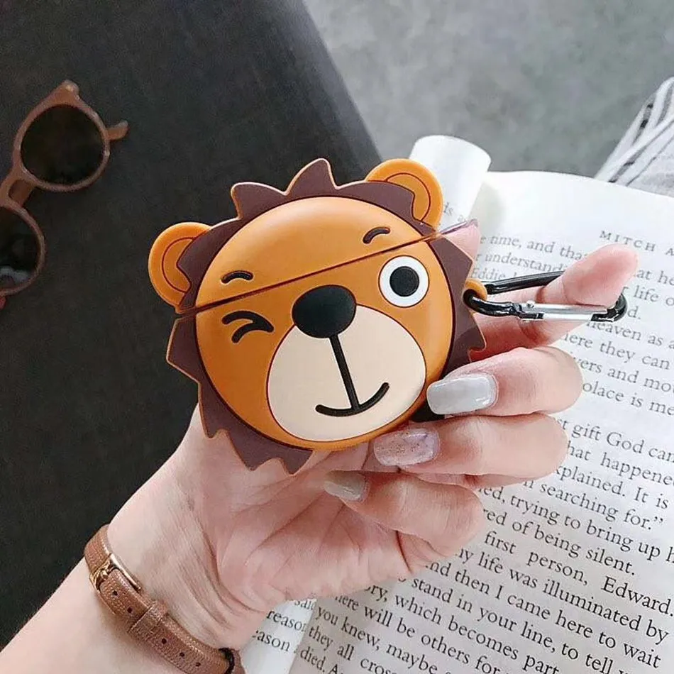 E Мультяшный чехол для Airpod, чехол для наушников, чехол для Airpods 2, чехол для Apple Air Pods - Цвет: E