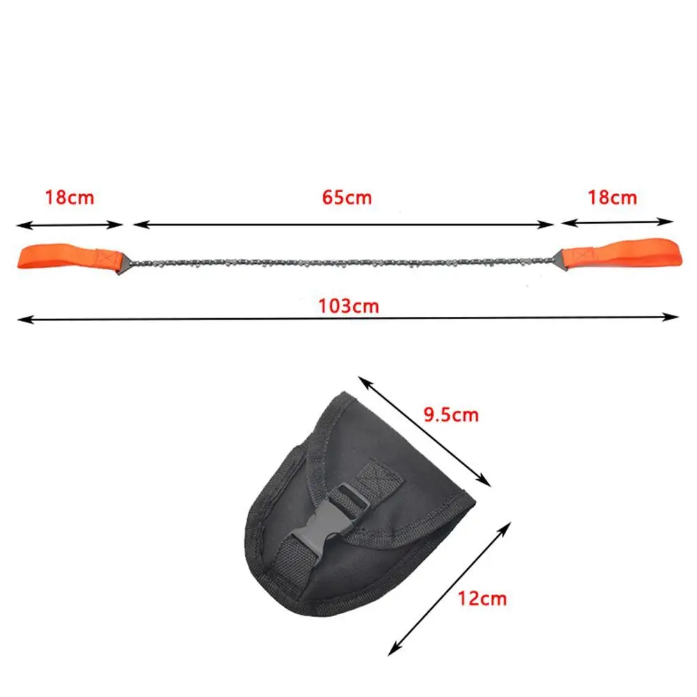 Portable Survival Chain Saw Chainsaws Camping Hiking Tool Pocket Hand Tool Pouch Outdoor Pocket Chain Saw_voghion.com