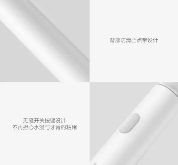 Оригинальная Xiaomi Mijia звуковая электрическая зубная щетка T300 перезаряжаемая Водонепроницаемая головка Сменная головка щетки умная звуковая зубная щетка