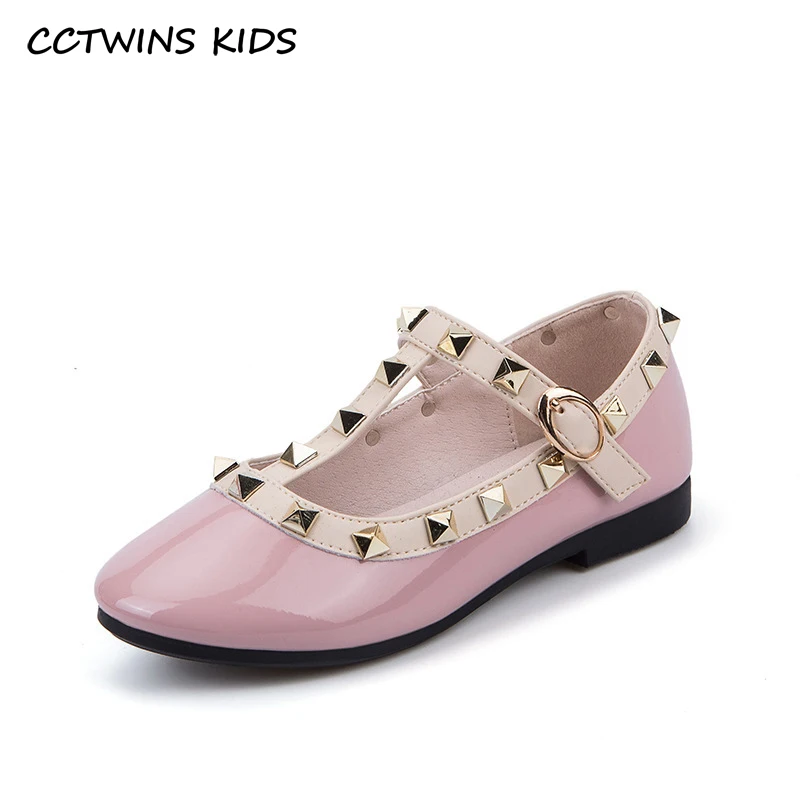 Kid Shoes 2021 New Autumn Girls Brand for Baby Stud Fashion Children Princess Sandals Party Dance Ballet Soft Sole Solid Flats