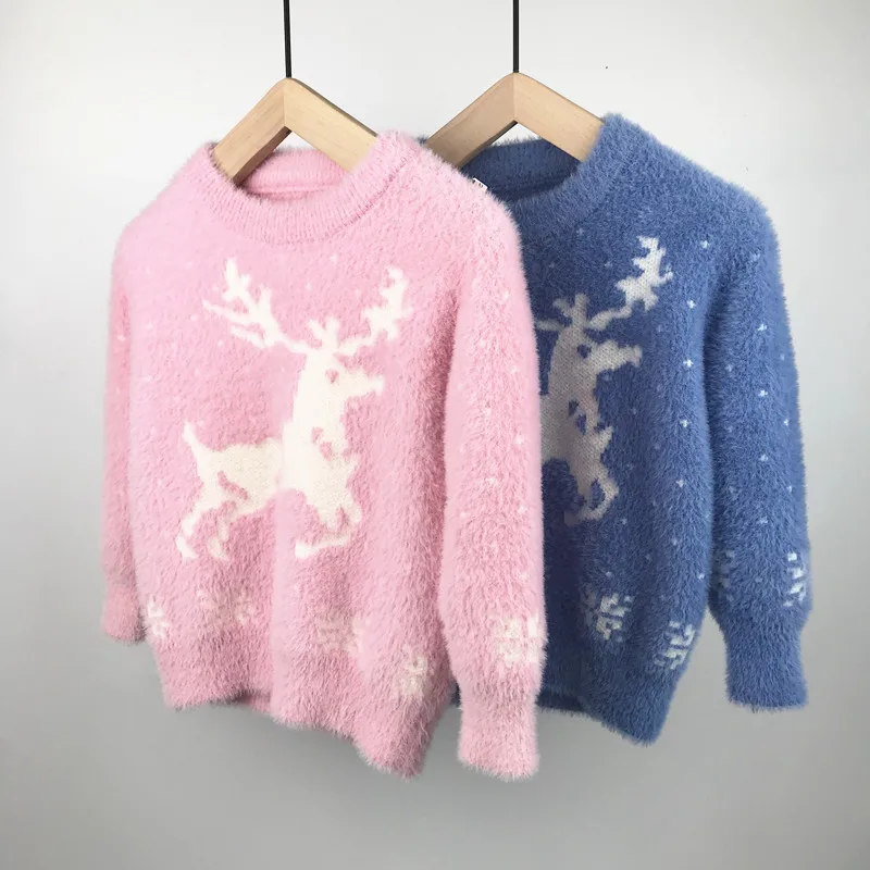 deer fall winter autumn toddler girl sweater warm knitted sweater kids clothing girls top 4 years christmas baby girl cardigan