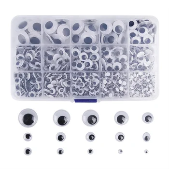 

1300 Pieces Self Adhesive Wiggle Googly Eyes (Assorted Sizes)