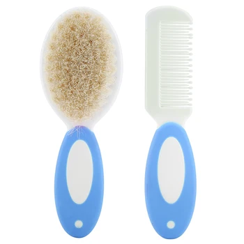 

2Pcs/Lot Baby Boy Girl Brush Comb Set Portable Bath Wash Brush Newborn Baby Care Accessory Baby Hair Brush Head Massager