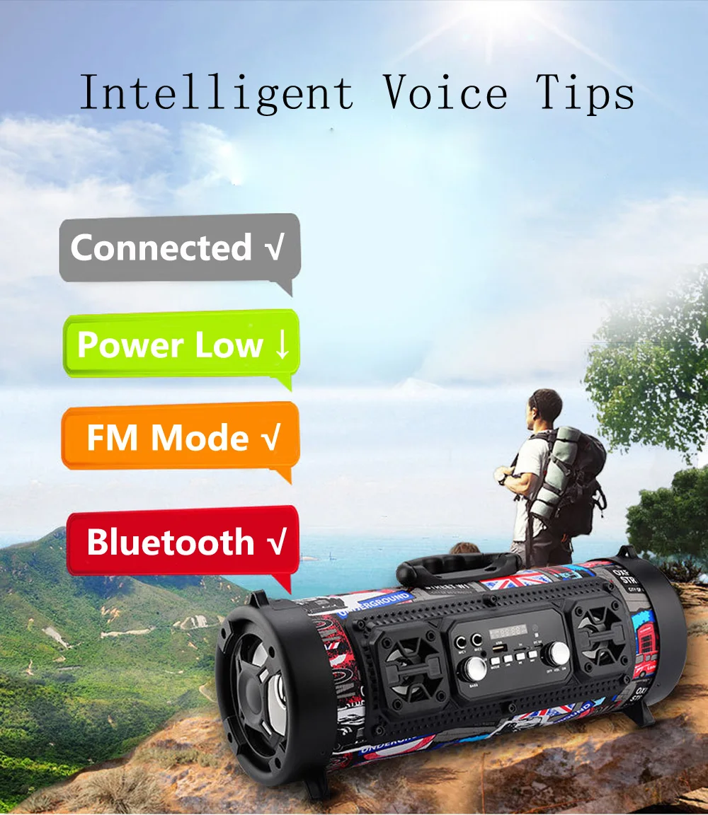 16 Вт Портативная колонка Sven Bluetooth динамик Move KTV 3D Звуковая система звуковая панель сабвуфер беспроводные музыкальные колонки FM