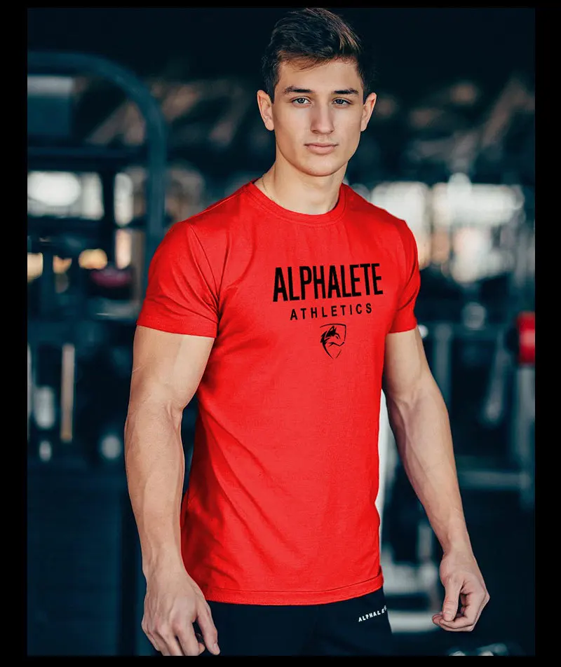 Muscle Dr. Европа и Америка братья напечатаны популярный бренд короткий рукав Футболка для мужчин бег спортивная одежда фитнес тренировка S