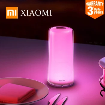 

XIAOMI MIJIA Smart Bedside light Philips LED indoor table lamp USB charging bedroom desk lamp Change color via APP night light