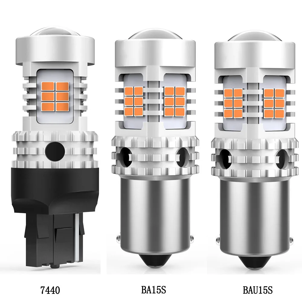 2x PY21W BAU15S светодиодный S25 1156 BA15S P21W светодиодный Canbus T20 7440 W21W светодиодный поворота светильник для Audi A3 A4 A5 Q3 VW MK7 ГОЛЬФ CC Ford Fusion