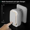 TOPK 4-Port 4.4A(Max) 22W EU USB Charger Adapter LED Lamp Auto-ID Portable Phone Travel Wall Charger for iPhone Samsung ► Photo 3/6