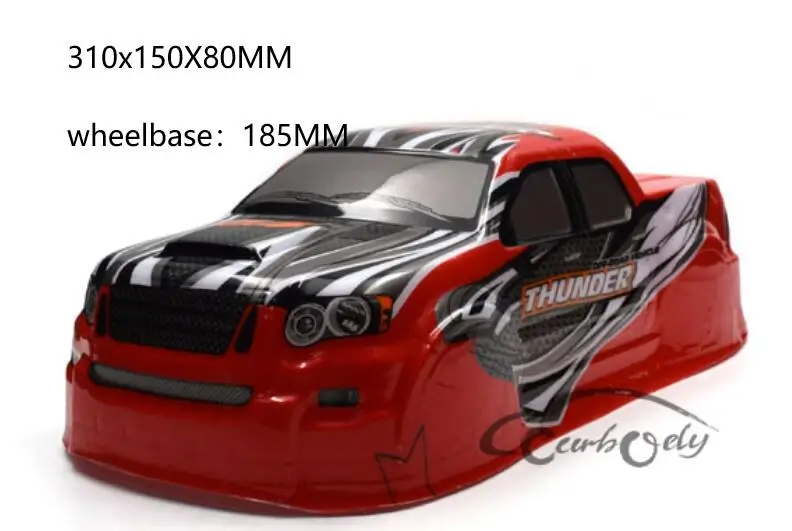 1/12 1/10 1/14 внедорожный грузовик корпус для HPI Savage XS FLUX El Camino SS HSP 94111 REDCAT FS LC RACING TM E5 WLTOYS грузовик - Цвет: W
