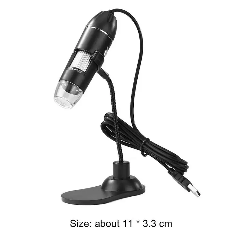 Профессиональный USB цифровой микроскоп электронный микроскоп Эндоскоп зум Камера лупа USB разъем подходит для Win7/8/10