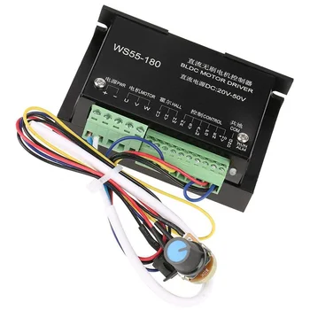 

WS55-180 DC Motor Driver 20V-50V CNC Brushless Spindle Motor BLDC Motor Driver Controller