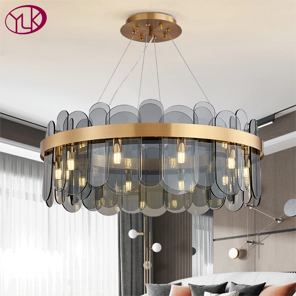 Современная светодиодная Люстра для гостиной светильник светильники из