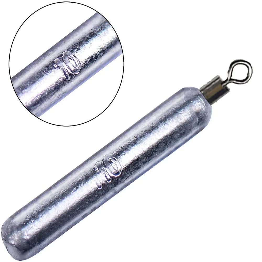 10pcs/lot 2g 3.5g 5g 7g 10g 14g 20g Bullet Lead Sinkers Fishing