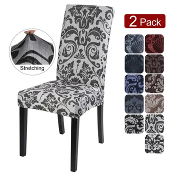 

1/2/4/6pcs Elastic Big Chair Cover Furniture Protector Stretch European Style Chair Dining Room Chair Covers Slipcovers For Home