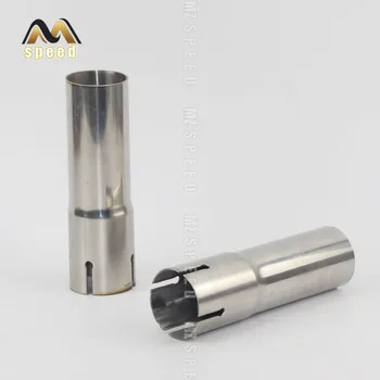 

1pcs car Accessories 304 stainless steel pipe Exhaust pipe reducing joint Large to small size Universal muffler sleeve