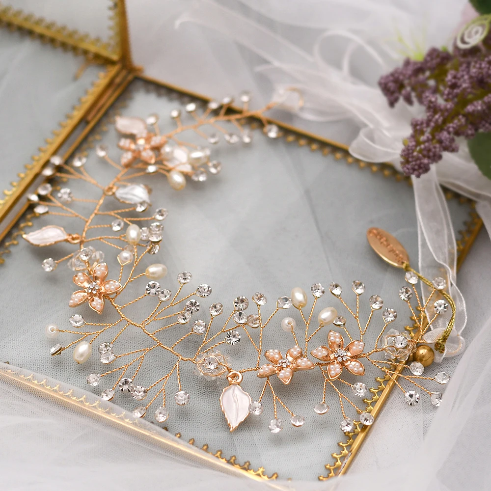 

TOPQUEEN SH236 Gold Bridal Belt Beautiful Women's Belts Beaded Belt Party Flower Belt Wedding Accessories Fashion Wedding Belts