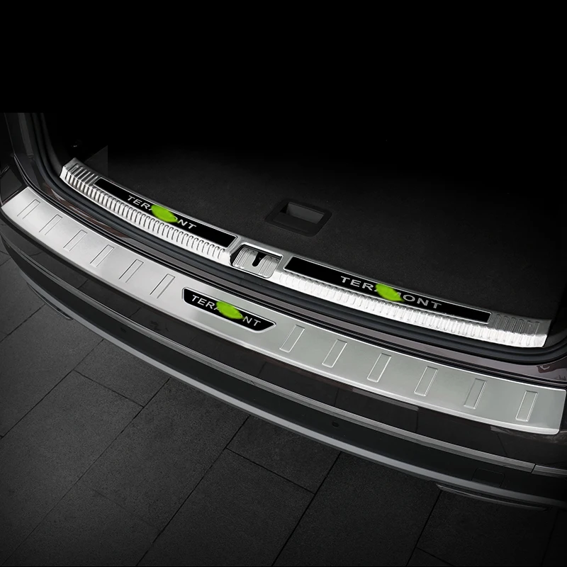 Carманго для Volkswagen VW Atlas- Автомобильная накладка на Багажник крыло коврик для еды хромированная крышка рамка накладка наклейка интерьерные аксессуары