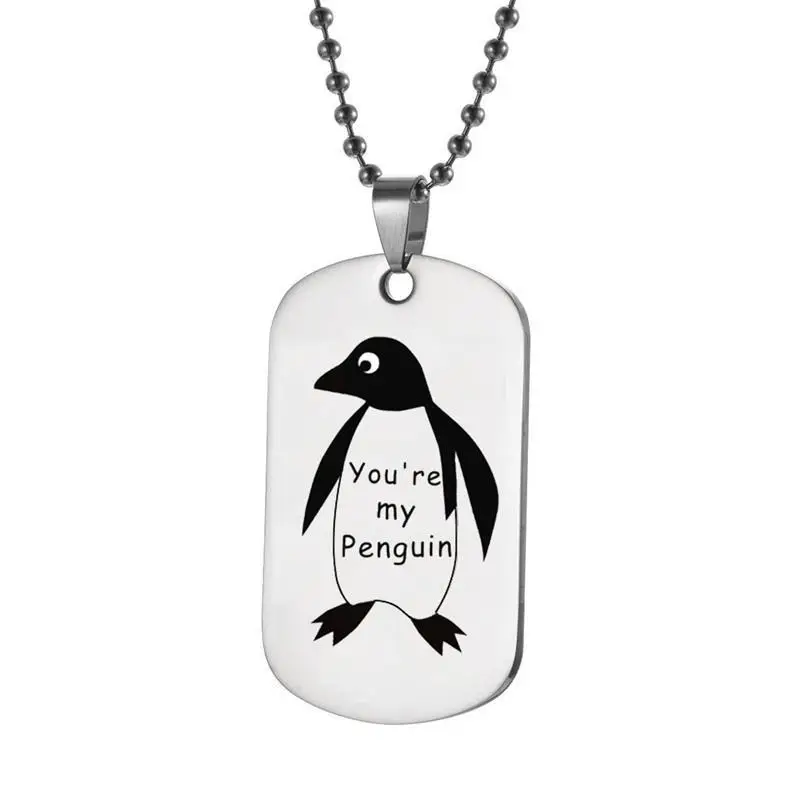 Новинка маленький военный бренд you're my penguin брелок из нержавеющей стали с