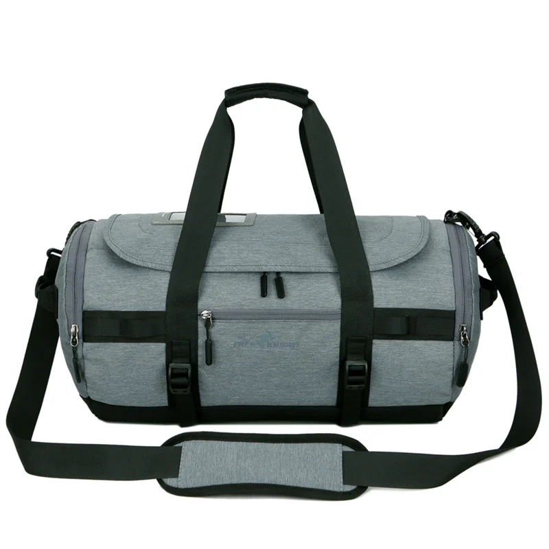 Спортивная сумка, многофункциональная, большая вместительность, мужская дорожная сумка, водонепроницаемая, для путешествий, костюм, для хранения, ручная сумка для багажа с обувью - Цвет: Gray