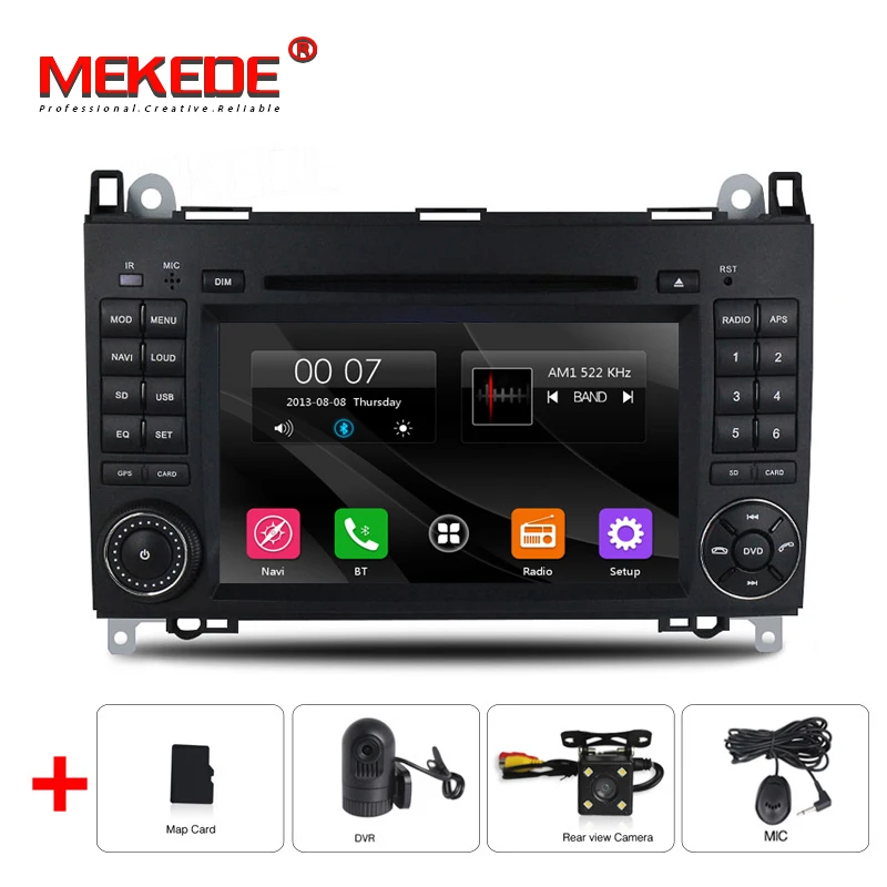 Perfect HD 2din Car DVD GPS Head unit for Mercedes Benz B200 A B Class W169 W245 Viano Vito W639 Sprinter W906 3G Bluetooth Radio+MAP 0