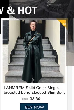 LANMREM дизайнерские женские темно-черные Ямамото демпперы нерегулярные лацканы свободные с длинными рукавами одноцветные рубашки 19B-a254