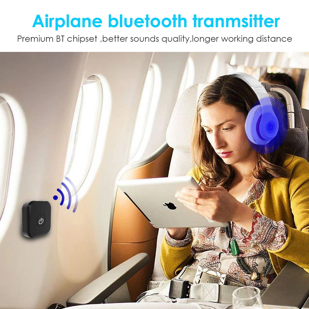 Bluetooth Aptx LL Low Latency Airplane Airline Flight Adapter Transmitter For Bose 700 QC35 QC30 AE2W Bluetooth Headphones