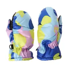 Детские зимние водонепроницаемые теплые варежки для мальчиков и девочек, детские лыжные перчатки для улицы