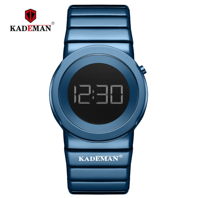 849-Blue Модные женские часы-браслет, высокое качество, розовое золото, нержавеющая сталь, водонепроницаемые, Топ бренд, роскошные Цифровые спортивные часы для женщин - Цвет: 849-Blue