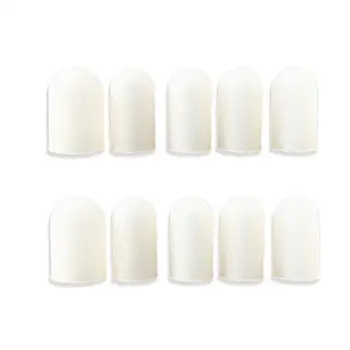

Silicone Finger Protectors Finger Caps Great For Protect Cracked and Dry Finger Skin Nails Fingertips Cover Protection 10 Pieces