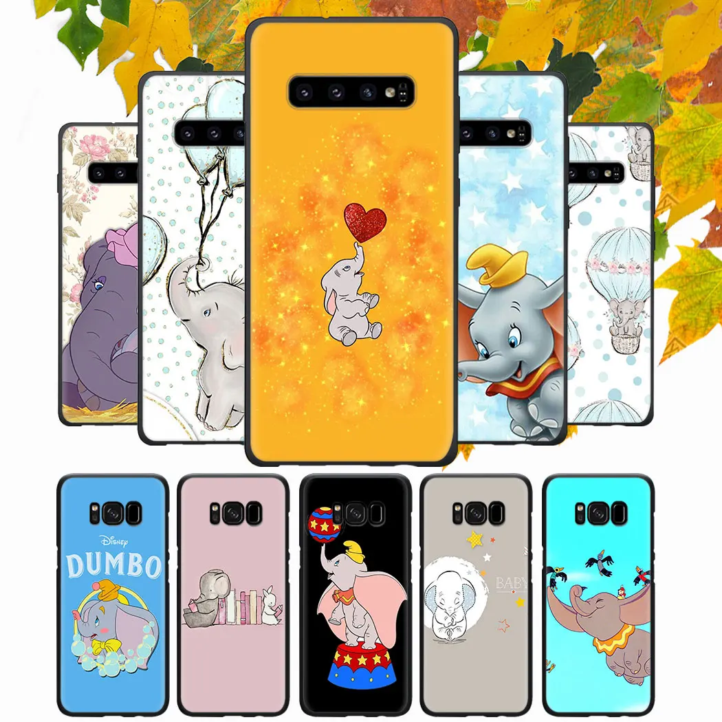 Мягкий силиконовый чехол для Samsung A3 A5 A6 Plus A7 A8 A9 J6 телефона милый мультяшный Дамбо