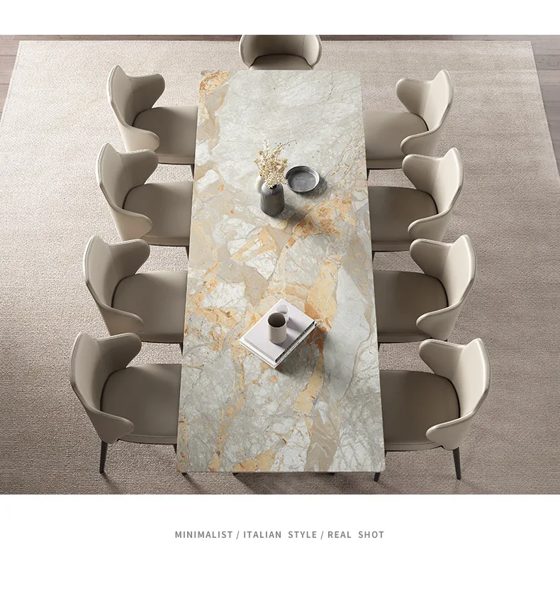 | طاولة طعام رخام بتصميم عصري