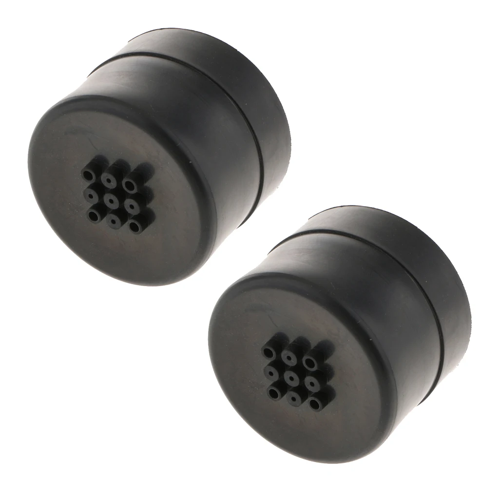 2X Universal Rubber Housing Seal Cap Dust Cover Car LED Headlight 75X60mm