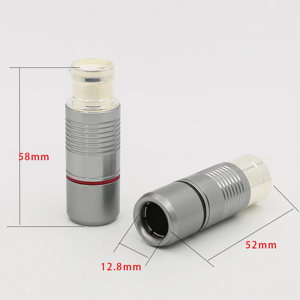 4 шт. VR012 Hi-End посеребренный теллуровый медный мужской разъем XLR аудио XLR балансный разъем для hifi Разъем