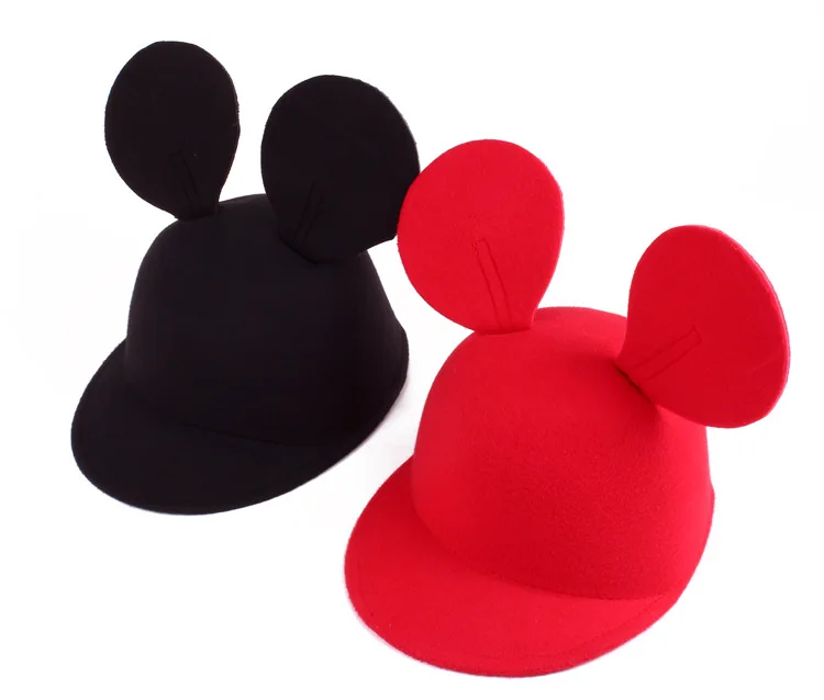 Disney дети взрослые мультфильм уши шляпа для конной езды Кепка Солнцезащитная шляпа Микки Мауса