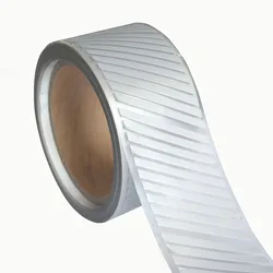 Ruban réfléchissant en sergé de 5cm, Film vinyle à transfert de chaleur, argent brillant à haute visibilité pour bricolage, autocollant pour vêtements 5cm x 1m 