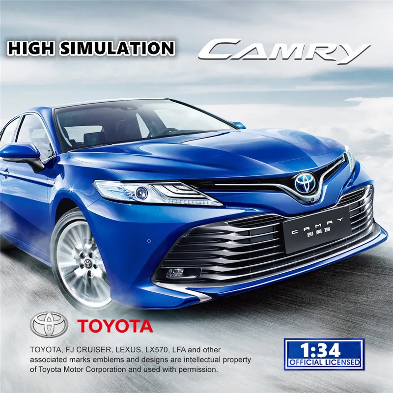 1:34 литой металлический автомобиль из сплава модель для Toyota CAMRY миниатюрная