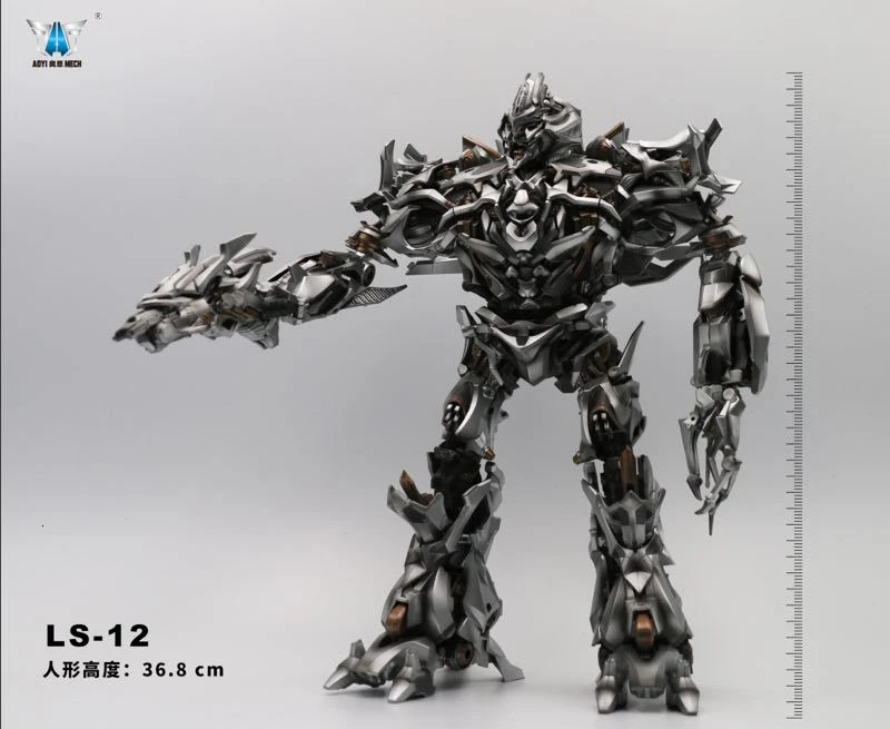 AOYI LS12 LS-12 игрушка-трансформер Мега Гальватрон фигурка из фильма модель ABS 37 см цинковый сплав MPM08 T-08 деформация автомобиля Робот