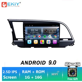 

EKIY IPS Android 9.0 Car Radio GPS Navigation For Hyundai Elantra 2016 Auto Stereo Multimedia Player BT FM DVD Head Unit HU WiFi