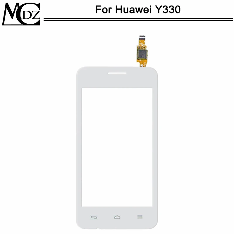 Новая сенсорная панель для huawei Y330 сенсорная панель сенсорного экрана - Цвет: Белый
